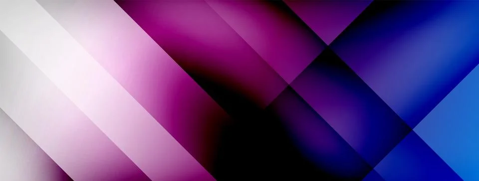 Abstract vector background. Shadow lines and lights with round elements and Stock Illustration