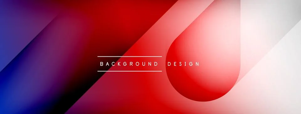 Abstract vector background. Shadow lines and lights with round elements and Illustrazione stock