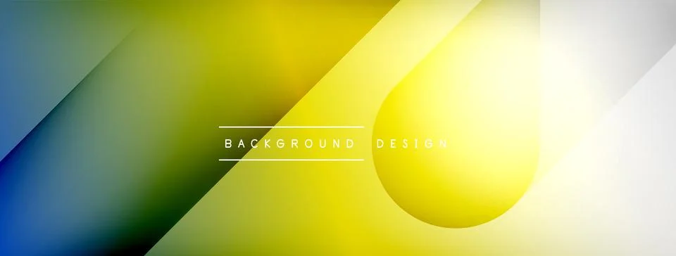 Abstract vector background. Shadow lines and lights with round elements and Stock Illustration