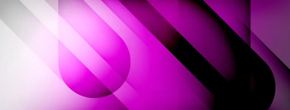 Abstract vector background. Shadow lines and lights with round elements and 스톡 일러스트