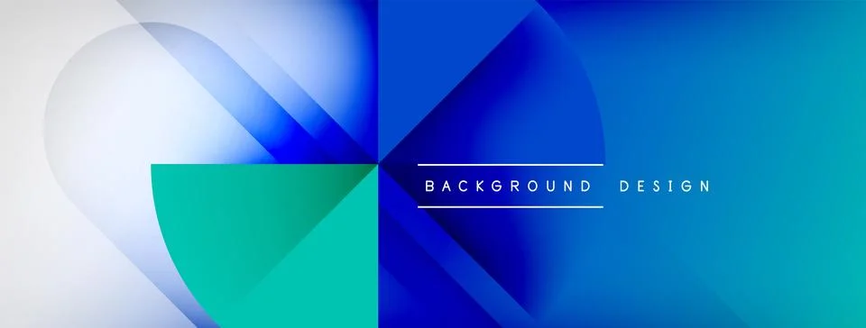 Abstract vector background. Shadow lines and lights with round elements and Stock Illustration