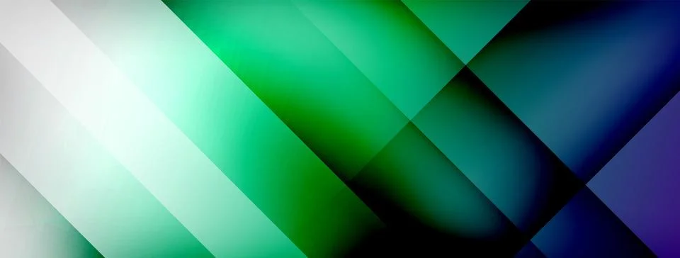 Abstract vector background. Shadow lines and lights with round elements and Illustrazione stock