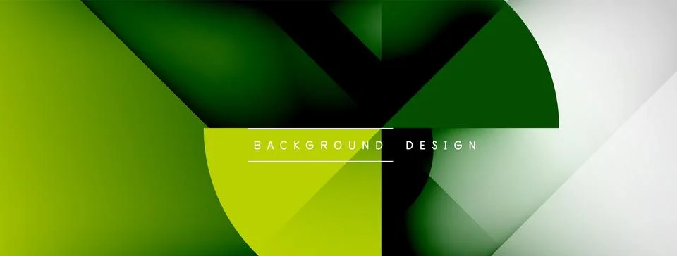 Abstract vector background. Shadow lines and lights with round elements and Stock Illustration