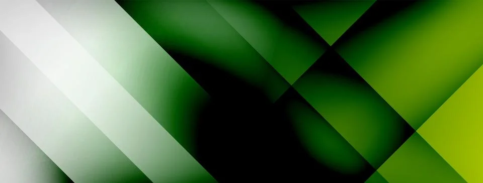 Abstract vector background. Shadow lines and lights with round elements and Stock Illustration