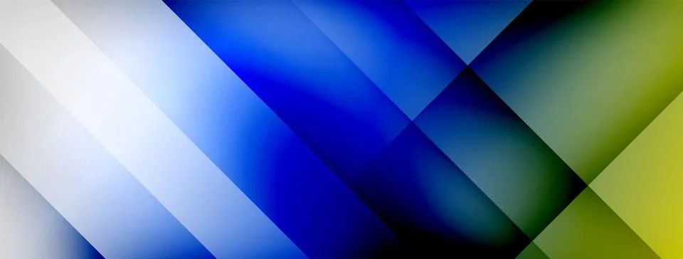 Abstract vector background. Shadow lines and lights with round elements and Stock Illustration