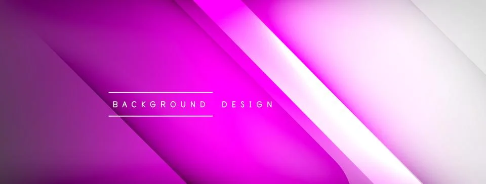 Abstract vector background. Shadow lines and lights with round elements and Stock Illustration