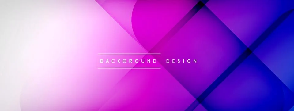 Abstract vector background. Shadow lines and lights with round elements and Stock Illustration