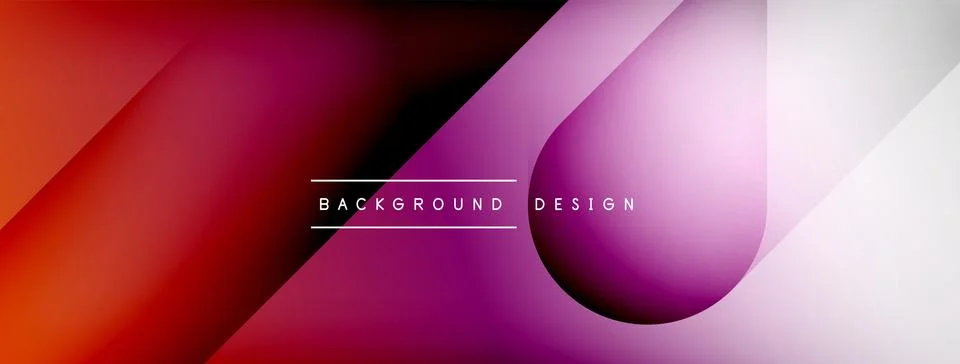 Abstract vector background. Shadow lines and lights with round elements and 스톡 일러스트