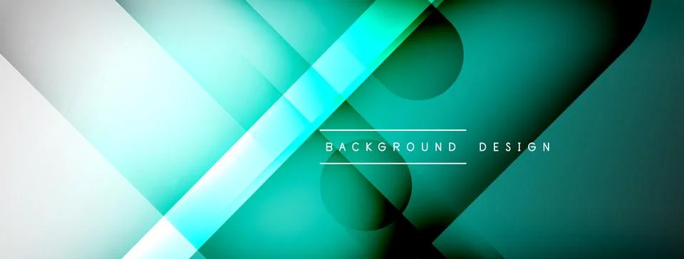 Abstract vector background. Shadow lines and lights with round elements and 스톡 일러스트