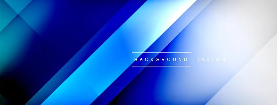 Abstract vector background. Shadow lines and lights with round elements and Stock Illustration