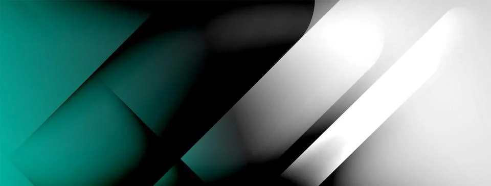 Abstract vector background. Shadow lines and lights with round elements and イラスト素材