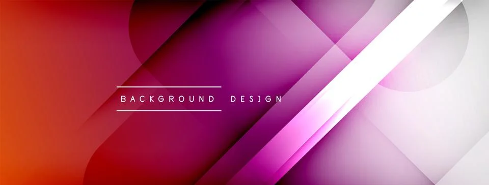 Abstract vector background. Shadow lines and lights with round elements and Stock Illustration