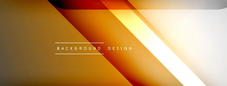 Abstract vector background. Shadow lines and lights with round elements and Stock Illustration