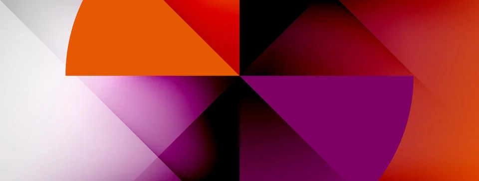 Abstract vector background. Shadow lines and lights with round elements and イラスト素材