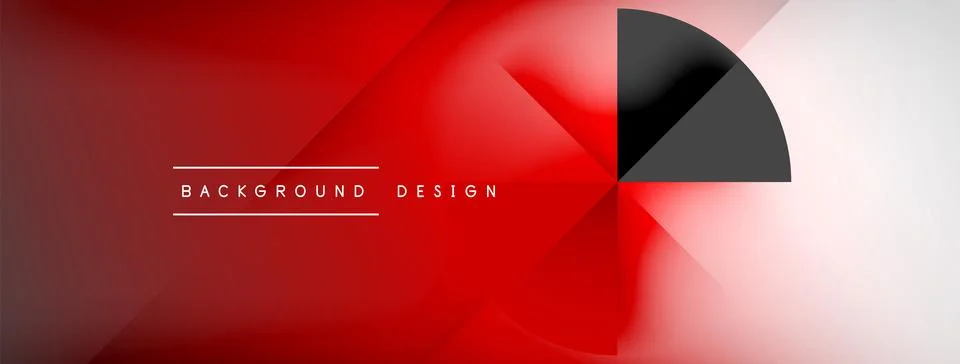 Abstract vector background. Shadow lines and lights with round elements and Stock Illustration