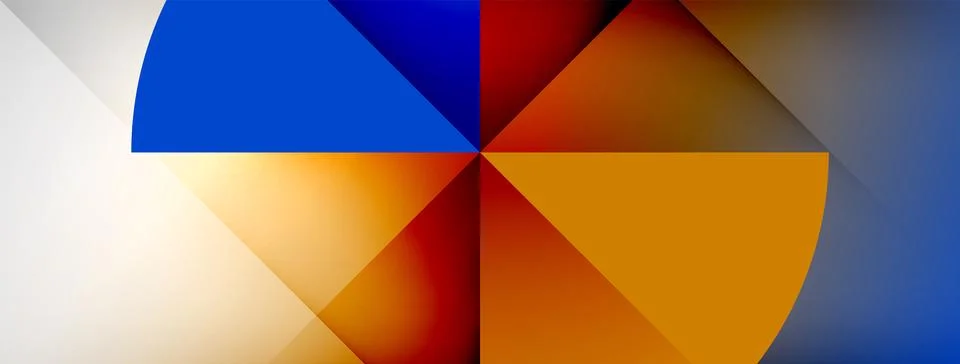 Abstract vector background. Shadow lines and lights with round elements and イラスト素材