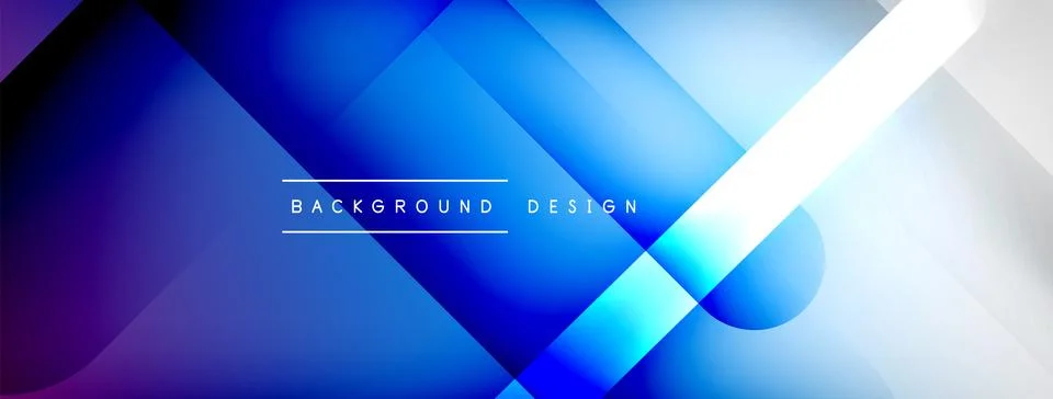 Abstract vector background. Shadow lines and lights with round elements and Stock Illustration