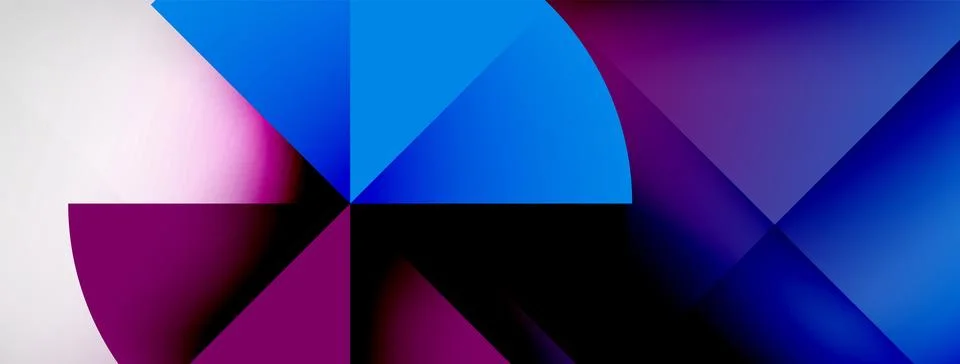 Abstract vector background. Shadow lines and lights with round elements and Illustrazione stock