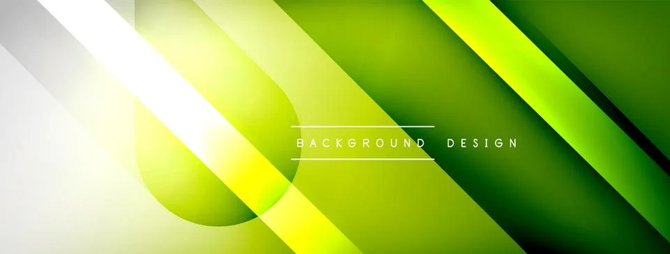 Abstract vector background. Shadow lines and lights with round elements and Stock Illustration