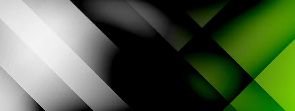 Abstract vector background. Shadow lines and lights with round elements and イラスト素材