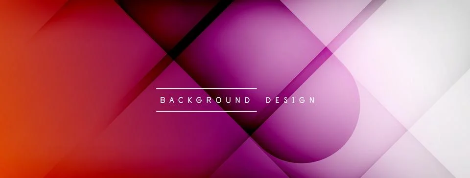 Abstract vector background. Shadow lines and lights with round elements and Stock Illustration