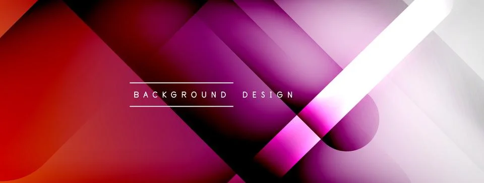 Abstract vector background. Shadow lines and lights with round elements and Stock Illustration