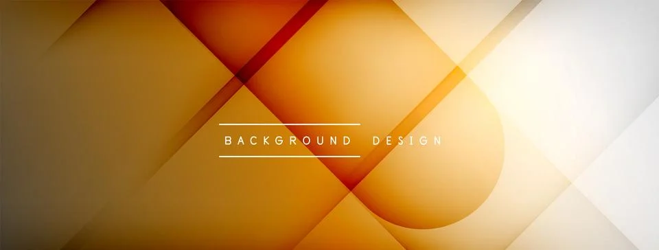 Abstract vector background. Shadow lines and lights with round elements and Stock Illustration