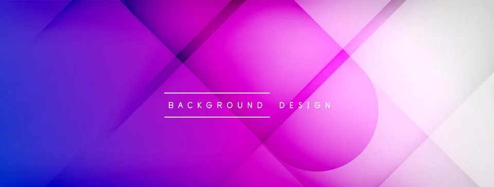Abstract vector background. Shadow lines and lights with round elements and Stock Illustration