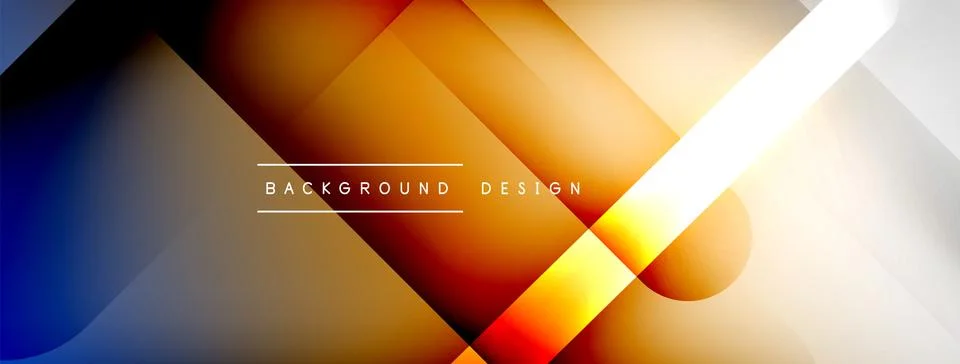 Abstract vector background. Shadow lines and lights with round elements and イラスト素材