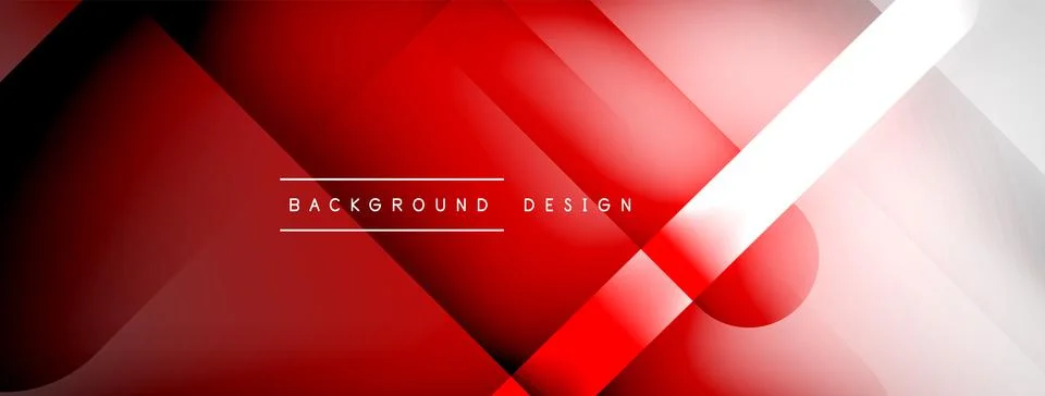 Abstract vector background. Shadow lines and lights with round elements and Illustrazione stock