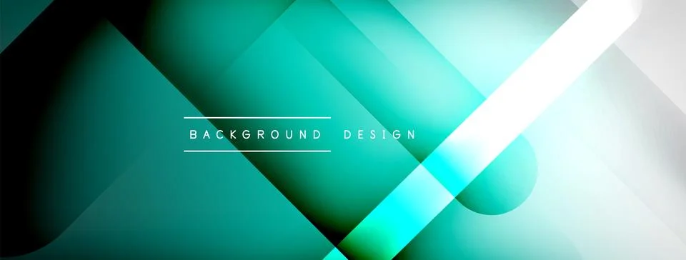 Abstract vector background. Shadow lines and lights with round elements and Stock Illustration