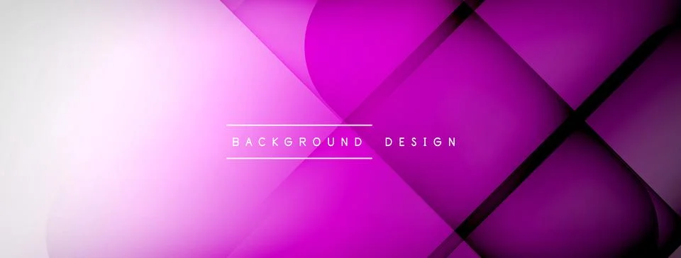 Abstract vector background. Shadow lines and lights with round elements and Illustrazione stock