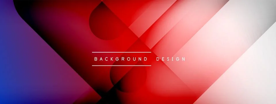 Abstract vector background. Shadow lines and lights with round elements and Stock Illustration