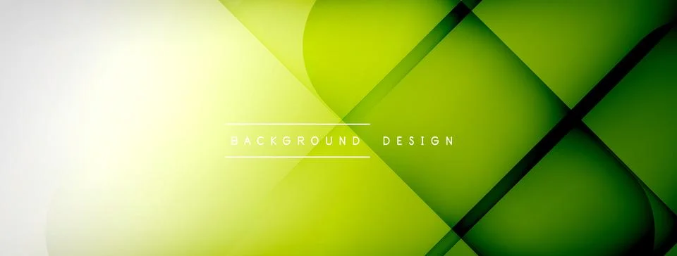 Abstract vector background. Shadow lines and lights with round elements and Illustrazione stock
