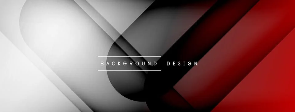 Abstract vector background. Shadow lines and lights with round elements and Stock Illustration