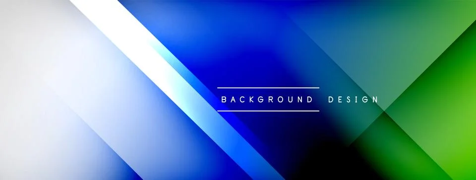 Abstract vector background. Shadow lines and lights with round elements and Stock Illustration