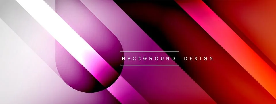 Abstract vector background. Shadow lines and lights with round elements and 스톡 일러스트