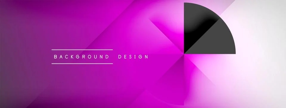 Abstract vector background. Shadow lines and lights with round elements and Stockillustratie