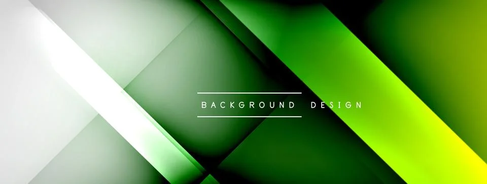 Abstract vector background. Shadow lines and lights with round elements and Stock Illustration