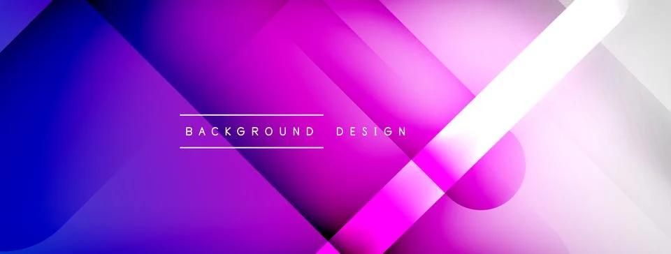 Abstract vector background. Shadow lines and lights with round elements and Illustrazione stock