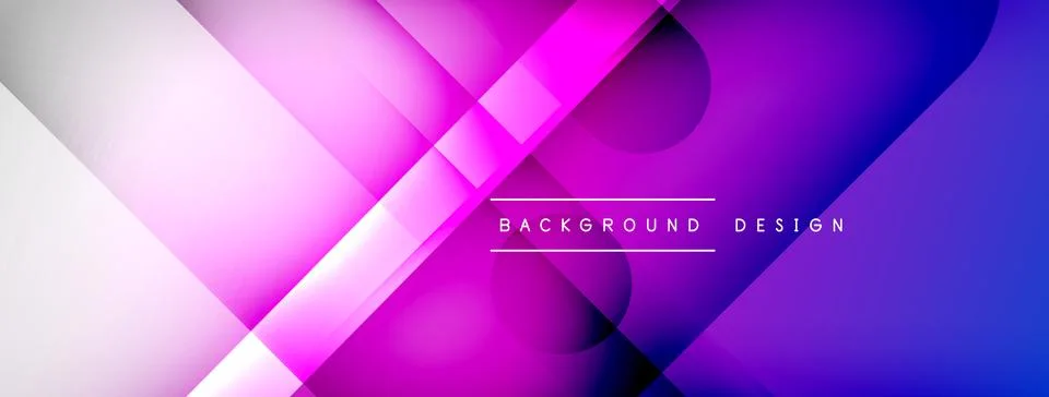 Abstract vector background. Shadow lines and lights with round elements and Stock Illustration