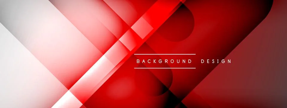 Abstract vector background. Shadow lines and lights with round elements and Stock Illustration