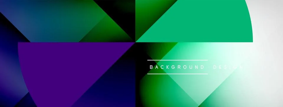 Abstract vector background. Shadow lines and lights with round elements and Stock Illustration
