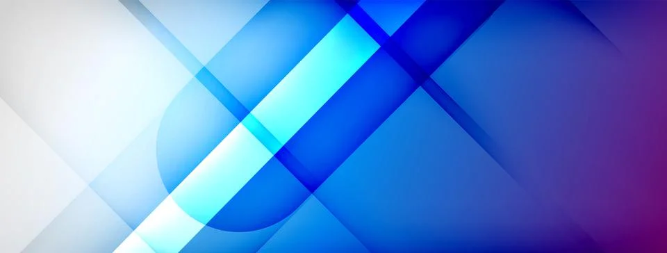 Abstract vector background. Shadow lines and lights with round elements and Stockillustratie