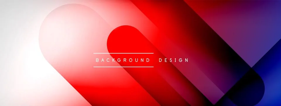 Abstract vector background. Shadow lines and lights with round elements and Illustrazione stock
