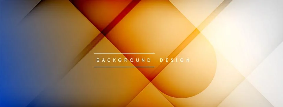 Abstract vector background. Shadow lines and lights with round elements and Stock Illustration