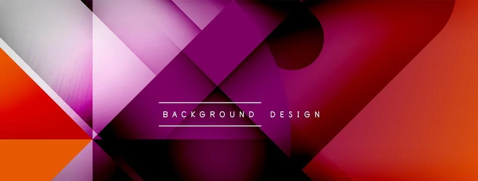 Abstract vector background. Shadow lines and lights with round elements and Stockillustratie