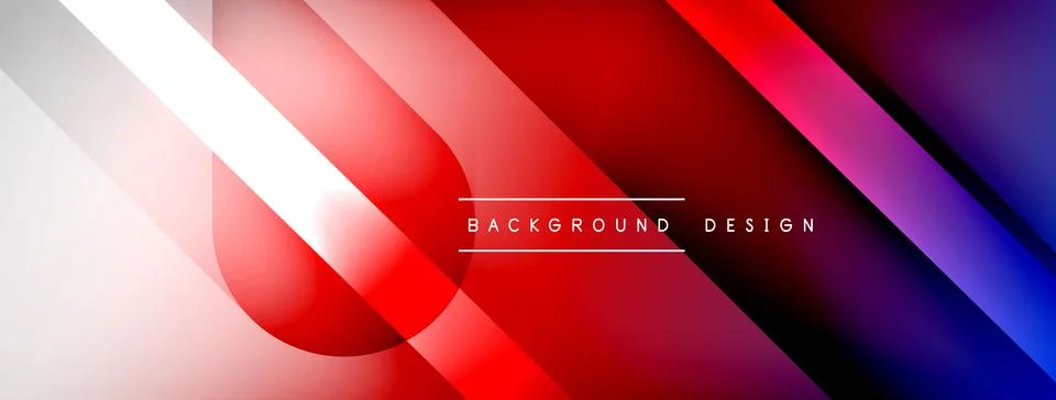 Abstract vector background. Shadow lines and lights with round elements and 스톡 일러스트