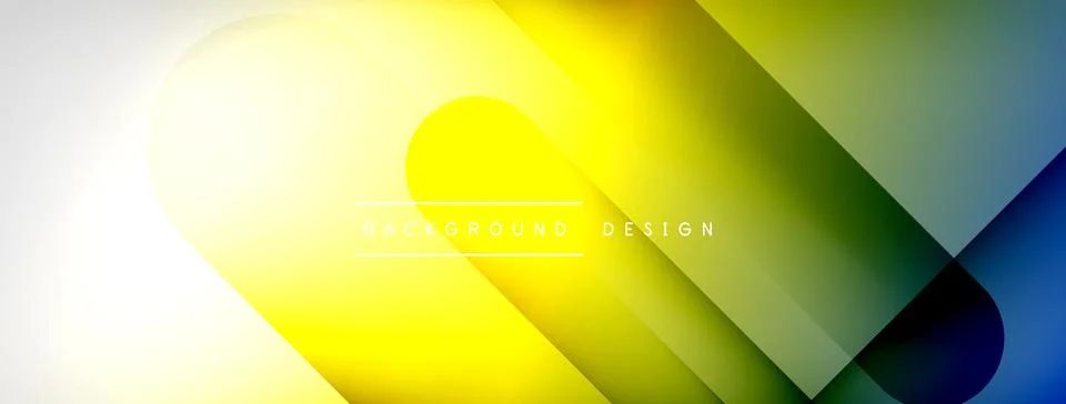 Abstract vector background. Shadow lines and lights with round elements and Stock Illustration