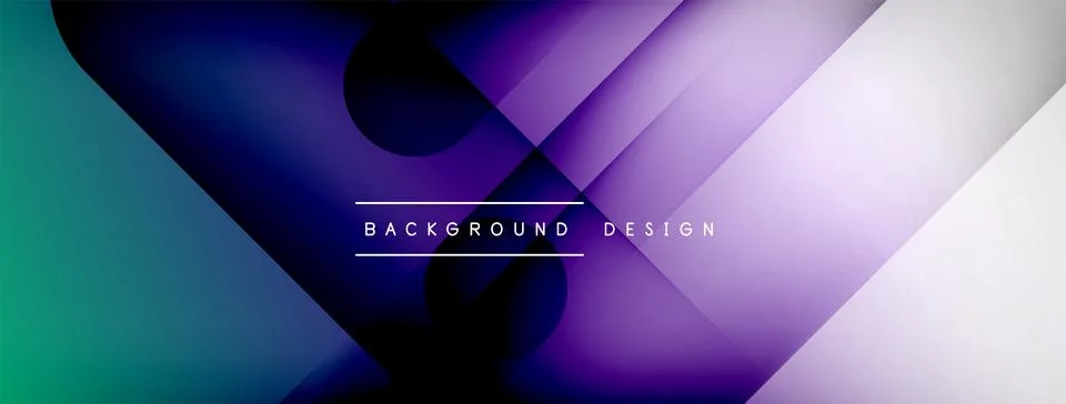Abstract vector background. Shadow lines and lights with round elements and Stockillustratie